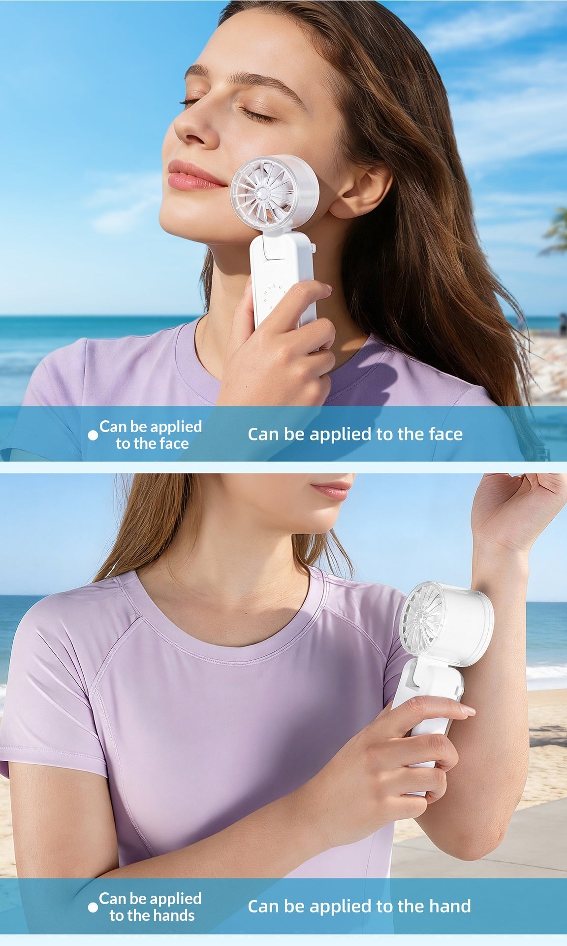 Powerful Cooling Ice-Pack Mini Fan