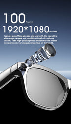 AI Smart Glasses Strap Camera Photo Translation Recognition Bluetooth