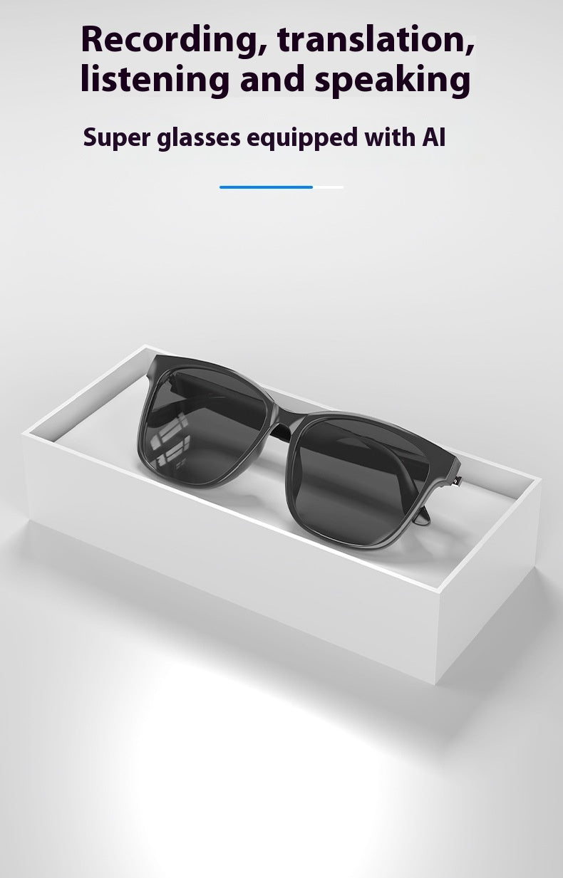 Recording & Translating AI Translation Wireless Bluetooth Glasses Headset Language Real-time Interpretation