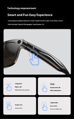 AI Smart Glasses Strap Camera Photo Translation Recognition Bluetooth